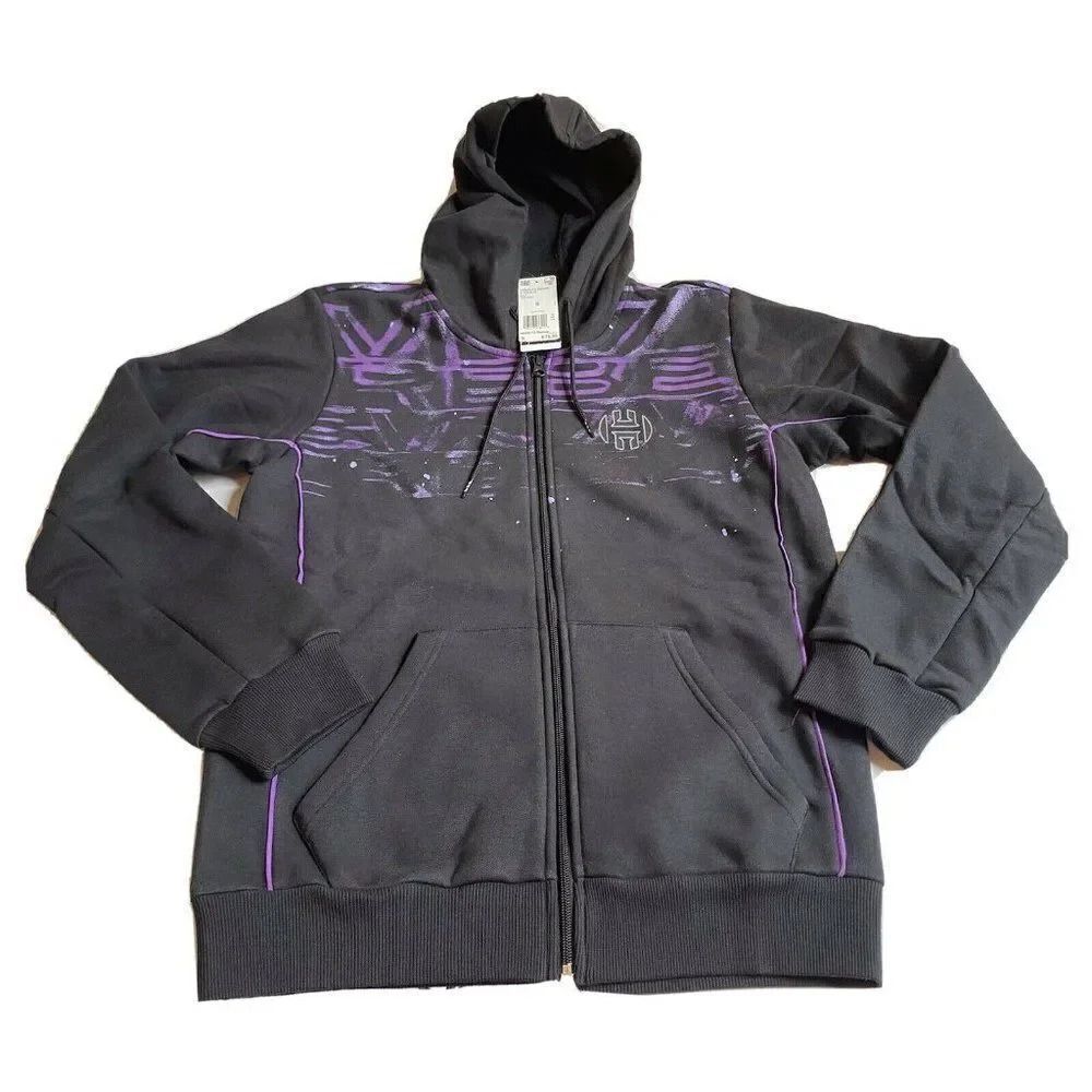 Adidas Harden Star Wars Aurebesh Basketball Sz S Full Zip Hoodie Men’s FN3232